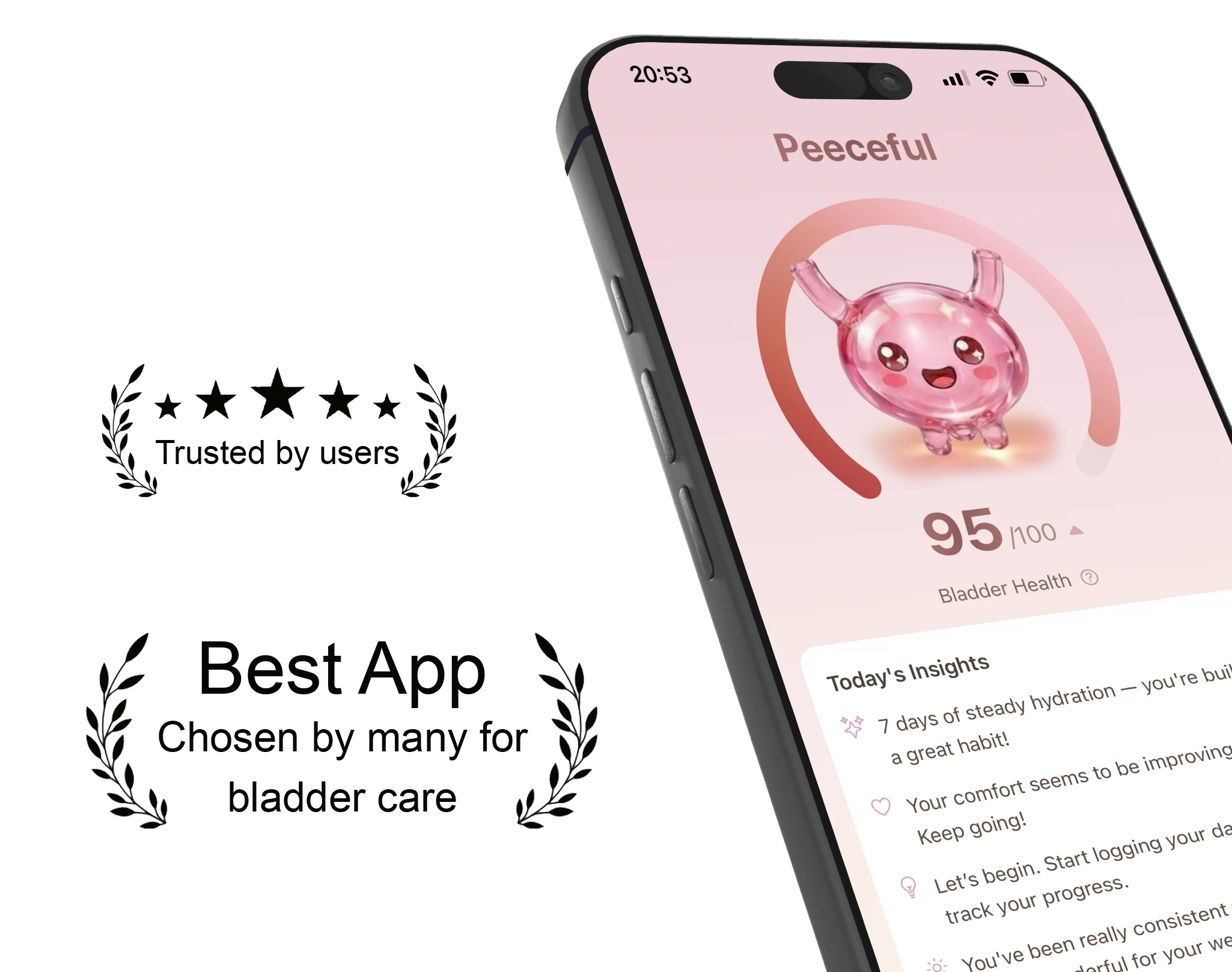 Peeceful App - Bladder Health Score